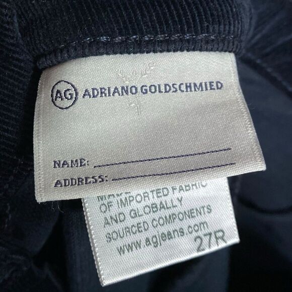 Alexa Chung x AG Jeans Corduroy Pants Womens 27 Bootcut Navy Blue High Rise NEW - Picture 4 of 13